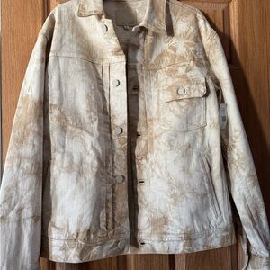 AG Adriano Goldschmied Tan and Cream Jacket